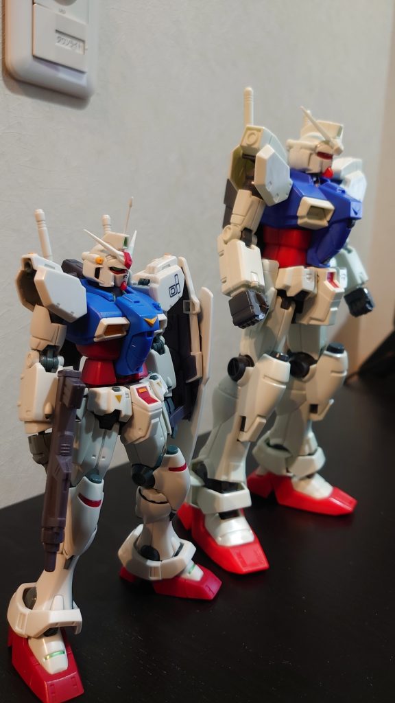 MG GP01 ロボ魂比較3